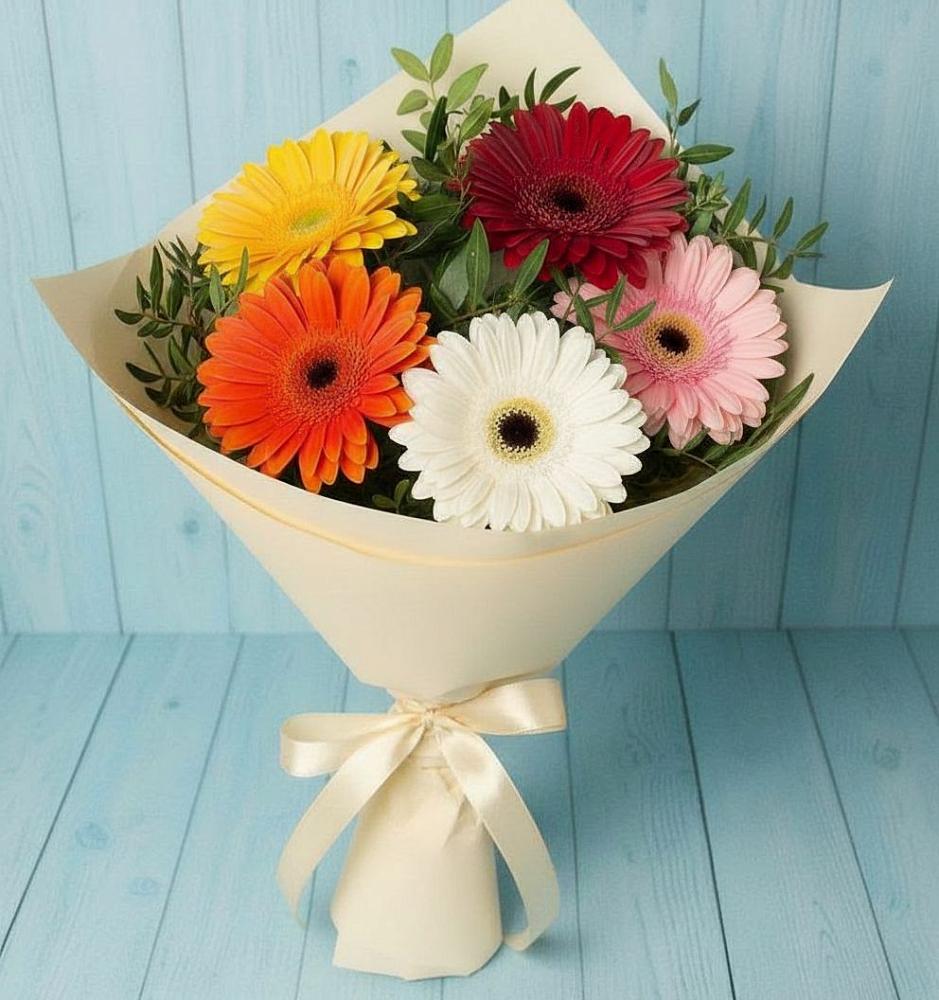 Букет цветов из: Герберы в Шумерле