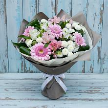 Букет цветов из:  Герберы, Альстромерии и Хризантемы в Шумерле