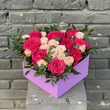 Цветочная композиция из Розы в коробке в Шумерле