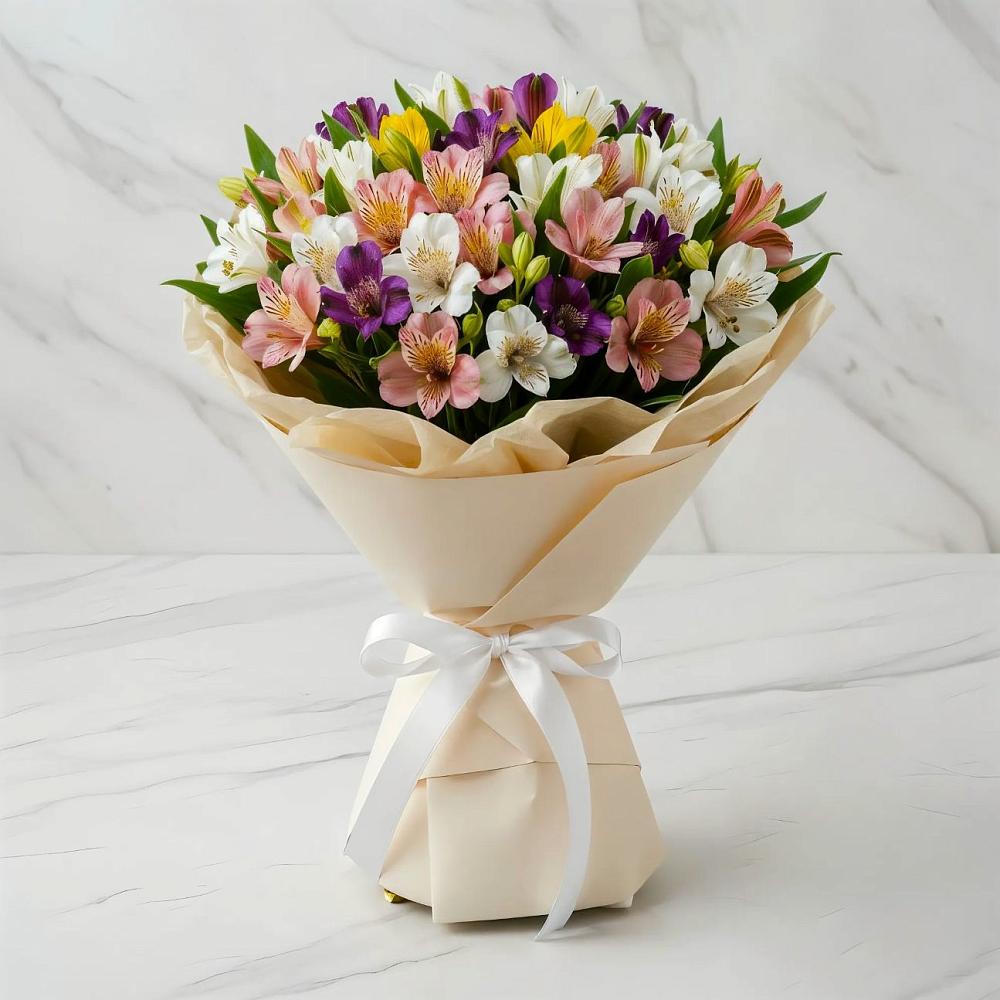 Букет цветов из: Альстромерии в Шумерле