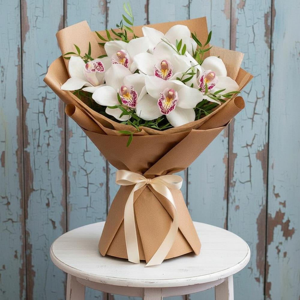 Букет цветов из: Орхидеи и Розы в Шумерле