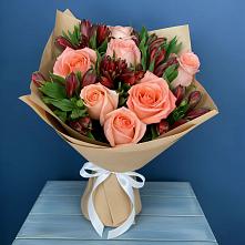 Букет цветов из:  Розы и Альстромерии #REPLACE_PRED# Шумерле