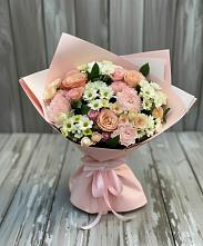 Букет цветов из:  Гвоздики, Розы и Хризантемы в Шумерле