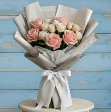 Букет цветов из:  Розы #REPLACE_PRED# Шумерле