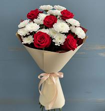 Букет цветов из:  Розы и Хризантемы в Шумерле