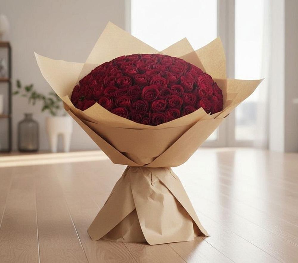 Букет 101 Красная роза в Шумерле
