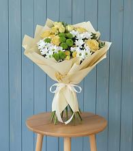 Букет цветов из:  Хризантемы и Розы #REPLACE_PRED# Шумерле