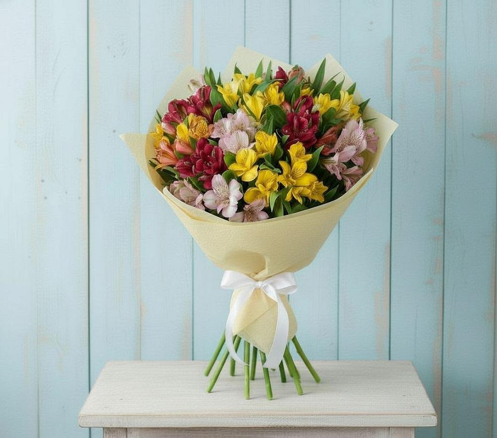Букет цветов из: Альстромерии в Шумерле