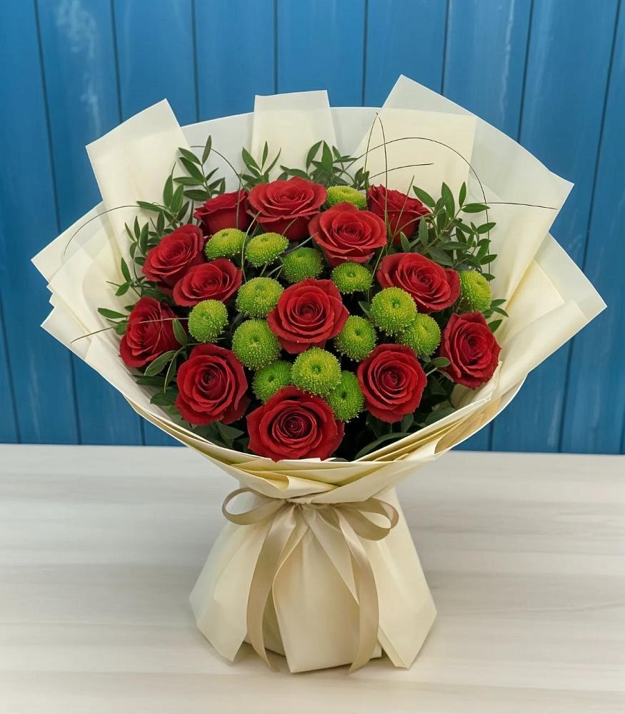 Букет цветов из: Розы и Хризантемы в Шумерле