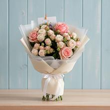 Букет цветов из:  Розы #REPLACE_PRED# Шумерле